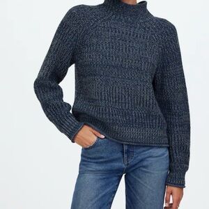 Madewell Marled cotton mock neck Sweater